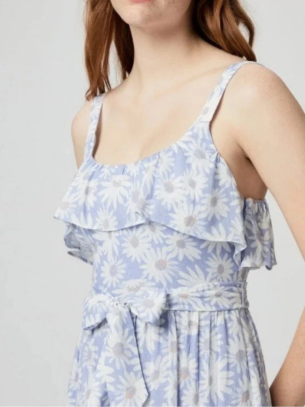 Paige Tevin Periwinkle Dress Daisy Floral Print Maxi Size S
$299 Ruffle NWT - Picture 3 of 12